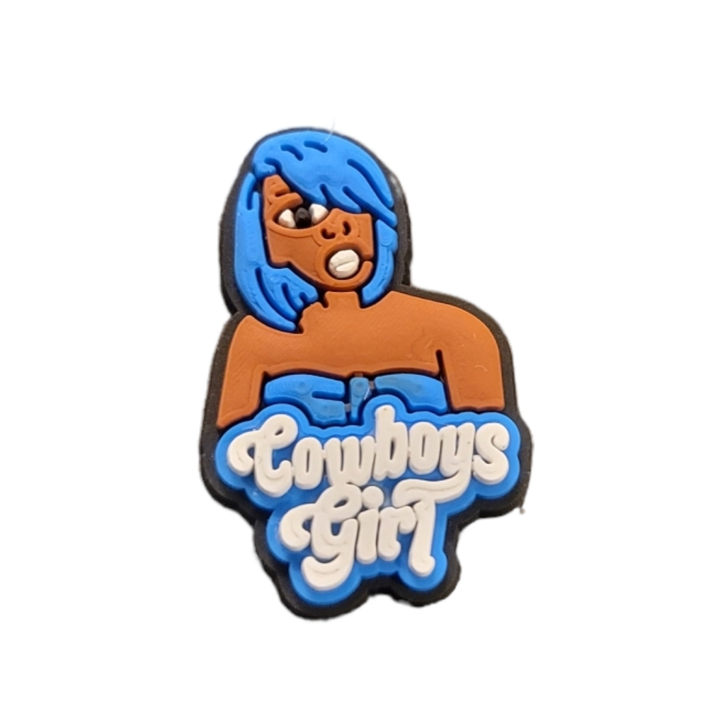 NEW Cowboys Girl Croc Charm